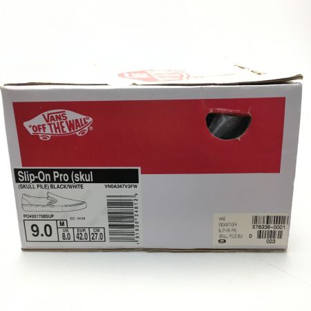  Supreme シュプリーム SUPREME × VANS スカル パイル スリッポン スニーカー 27cm メンズ 黄緑