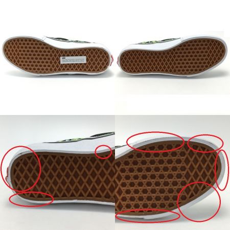  Supreme シュプリーム SUPREME × VANS スカル パイル スリッポン スニーカー 27cm メンズ 黄緑