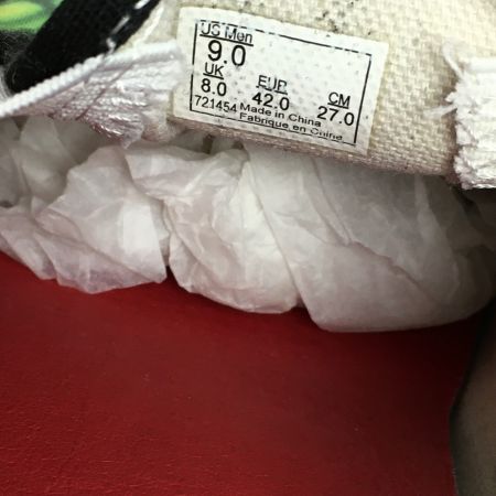  Supreme シュプリーム SUPREME × VANS スカル パイル スリッポン スニーカー 27cm メンズ 黄緑