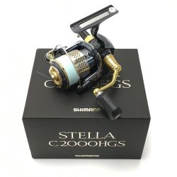 ☆☆ SHIMANO シマノ 10 ステラ C2000HGS スピニングリール カスタムパーツ付き 02427 Bランク