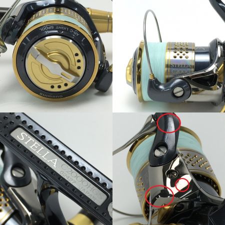  SHIMANO シマノ 10 ステラ C2000HGS スピニングリール カスタムパーツ付き 02427