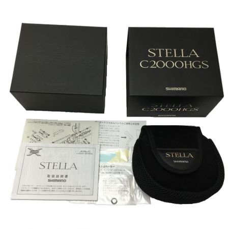 SHIMANO シマノ 10 ステラ C2000HGS スピニングリール カスタムパーツ付き 02427
