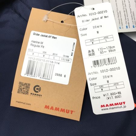 MAMMUT マムート グライダージャケット AF サイズ M メンズ 一部地域を除き送料無料 ArtNO1012-00210 ネイビー