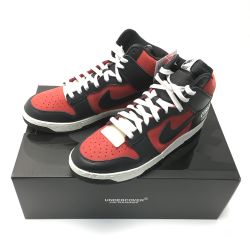 ☆☆ NIKE ナイキ ダンク HIGH 1985 undercover アンダーカバー 27.5cm スニーカー メンズ DD9401 600 ブラック×レッド Sランク