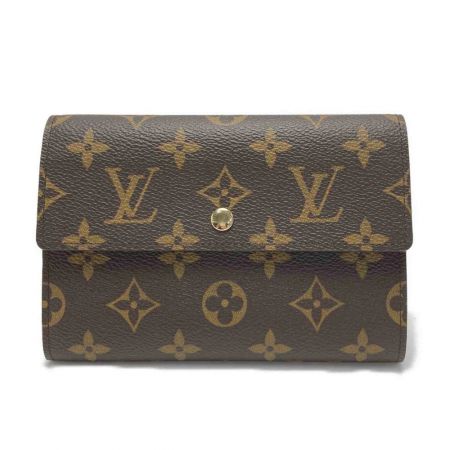  LOUIS VUITTON ルイヴィトン モノグラム ポルト トレゾール・エテュイ パピエ M61202 3つ折り財布