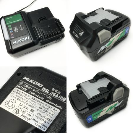  HiKOKI ハイコーキ 《 充電式インパクトドライバ 》フォレストグリーン / WH36DC(2XPGS)