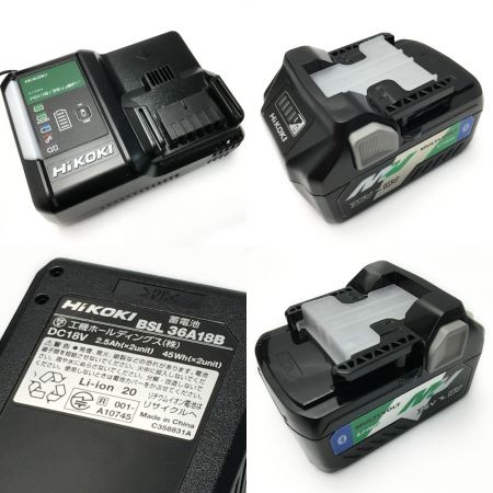  HiKOKI ハイコーキ 《 充電式インパクトドライバ 》ディープオーシャンブルー / WH36DC(2XPDS)