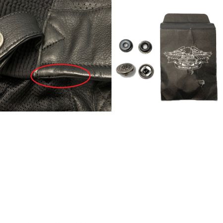  HARLEY-DAVIDSON ハーレーダビッドソン レザー ライダース ジャケット サイズS メンズ 98106-04VM ブラック