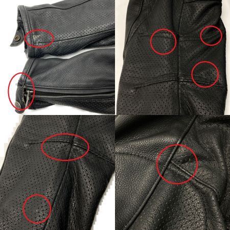  HARLEY-DAVIDSON ハーレーダビッドソン レザー ライダース ジャケット サイズS メンズ 98106-04VM ブラック