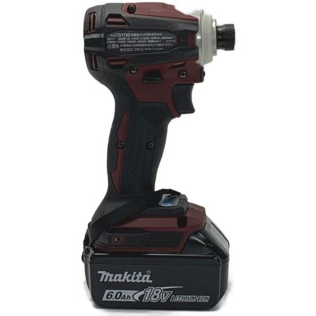  MAKITA マキタ 《 充電式インパクトドライバ 》オーセンティックレッド / 18V / 6.0Ah / TD172DGX AR