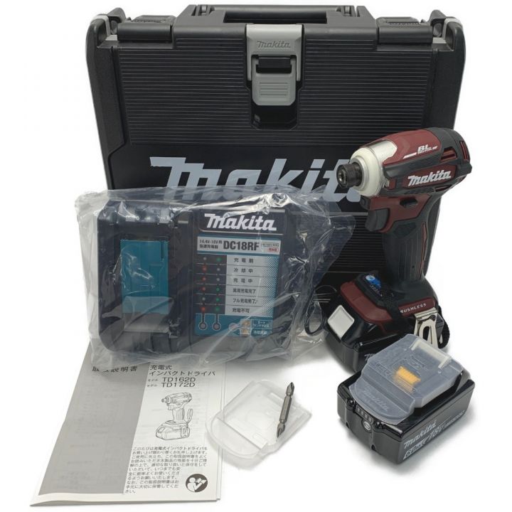 MAKITA マキタ 《 充電式インパクトドライバ 》オーセンティックレッド / 18V / 6.0Ah / TD172DGX  AR｜中古｜なんでもリサイクルビッグバン