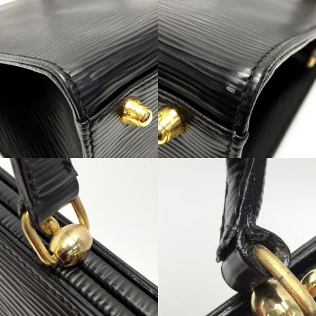  FENDI フェンディ エピレザー 2WAYバッグ ブラック ロゴ型押し ヴィンテージ 布袋有