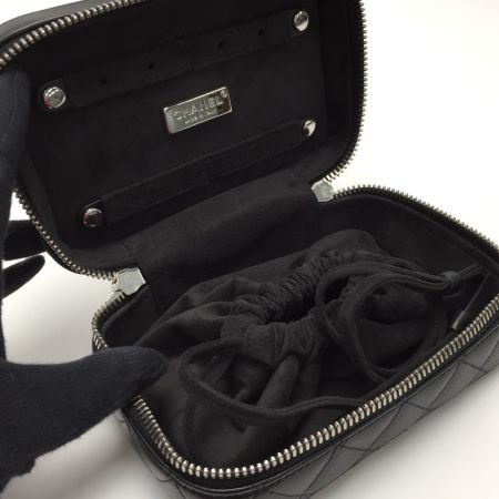 中古】 CHANEL シャネル マトラッセ ジュエリーポーチ A68836 ブラック