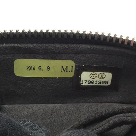  CHANEL シャネル マトラッセ  ジュエリーポーチ A68836 ブラック ラムスキン ココマーク ギャランティカード有