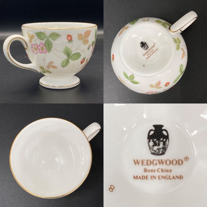 Wedgwood ウェッジウッド 《 ワイルド ストロベリー カップ＆ソーサー / ケーキ皿 》セット｜中古｜なんでもリサイクルビッグバン