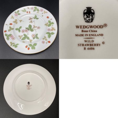  Wedgwood ウェッジウッド 《 ワイルド ストロベリー シュガーポット / カップ＆ソーサー / ケーキ皿 》セット