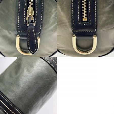  GUCCI グッチ ドゥケッサ 181485 オリーブ ミニボストンバッグ ドラムバッグ ヴィンテージ レディース ゴールド金具