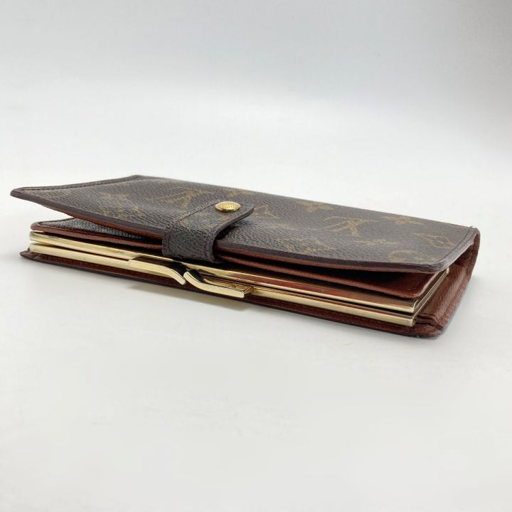 ルイヴィトン モノグラム コンチネンタルクラッチ がま口 二つ折り 長財布