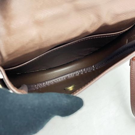  Burberrys バーバリーズ ショルダーバッグ ブラウン系 ヴィンテージ ノバチェック レザー×キャンバス レディース ゴールド金具