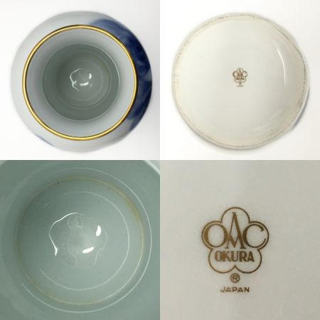  大倉陶園 ブルーローズ花瓶 28cm 20A-8011