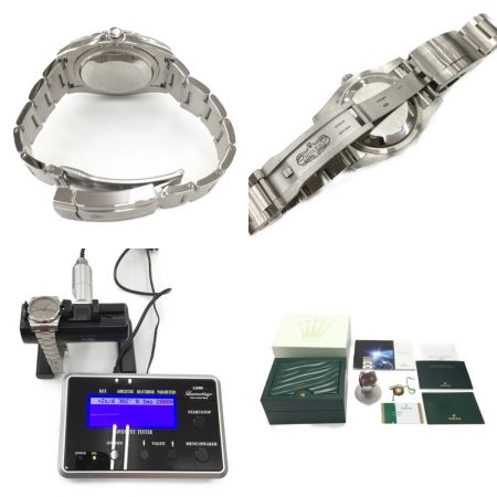  ROLEX ロレックス オイスターパーペチュアル 116000/470R2965 グレー 自動巻き メンズ 腕時計 箱・ギャランティ有