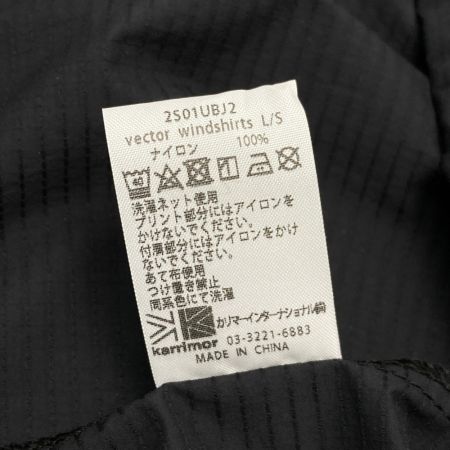  Karrimor カリマ ベクター ウィンド 長袖シャツ M メンズ 2S01UBJ2 ブラック