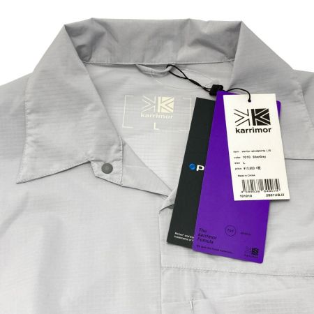  Karrimor カリマー ベクター ウィンド 長袖シャツ L メンズ 2S01UBJ2 ライトグレー