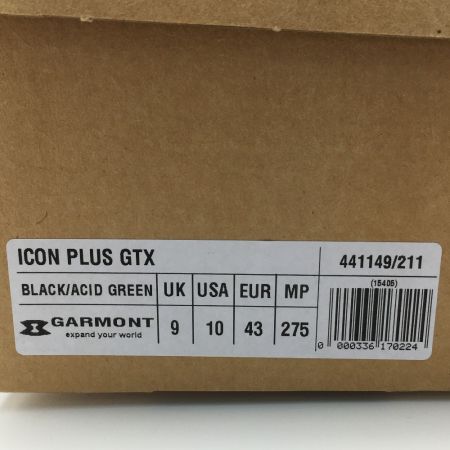  GARMONT ガルモント ICON PLUS GTX トレッキングシューズ 27.5cm メンズ 一部地域を除き送料無料 441149/211 ブラック