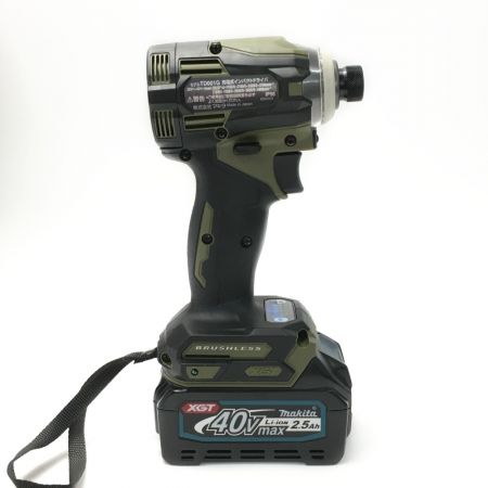  MAKITA マキタ 《 充電式インパクトドライバ  》オリーブ / 40V max / 2.5Ah / TD001GRDX