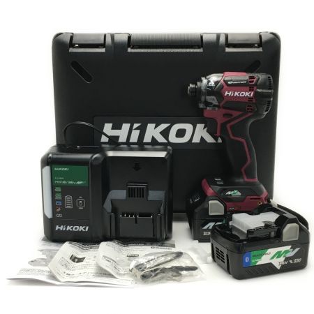  HiKOKI ハイコーキ 《 充電式インパクトドライバ 》フレアレッド / WH36DC(2XPRS) WH36DC 2XPRS