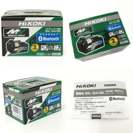  HiKOKI ハイコーキ 《 リチウムイオンバッテリ 》Bluetooth機能搭載 / BSL36A18B / 0037-5632 BSL36A18