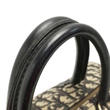  Christian Dior クリスチャンディオール トロッター ハンドバッグ ミニボストン ネイビー ヴィンテージ