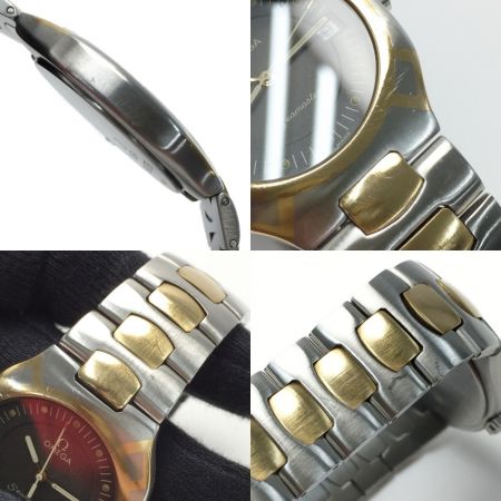  OMEGA オメガ シーマスター ポラリス デイト Ref:396.1022 SS×K18YG クォーツ メンズ 腕時計