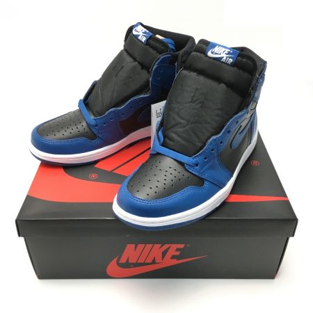  NIKE ナイキ AIR JORDAN 1 RETRO HIGH OG スニーカー 25.5cm メンズ 555088-404 ブラック×ブルー