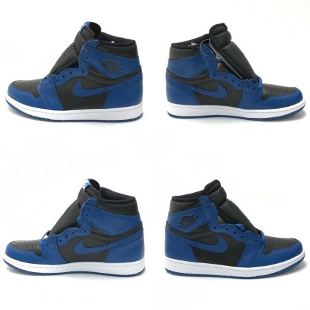  NIKE ナイキ AIR JORDAN 1 RETRO HIGH OG スニーカー 25.5cm メンズ 555088-404 ブラック×ブルー