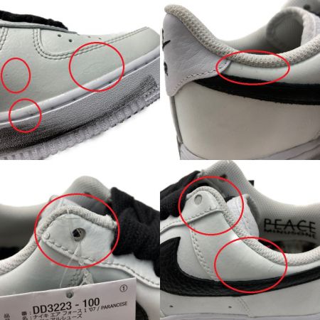  NIKE ナイキ AIR FORCE 1  '07 パラノイズ スニーカー 25.5cm メンズ DD3223 100 ホワイト