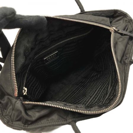  PRADA プラダ ナイロン トートバッグ ブラック TESSUTO レザー NERO