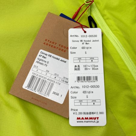 ωω MAMMUT マムート Convey WB Hooded Jacket AF ジャケット M メンズ 1012-00530 黄緑