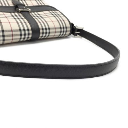 BURBERRY バーバリー ノバチェック ハンドバッグ ヘイマーケットチェック キャンバス×レザー