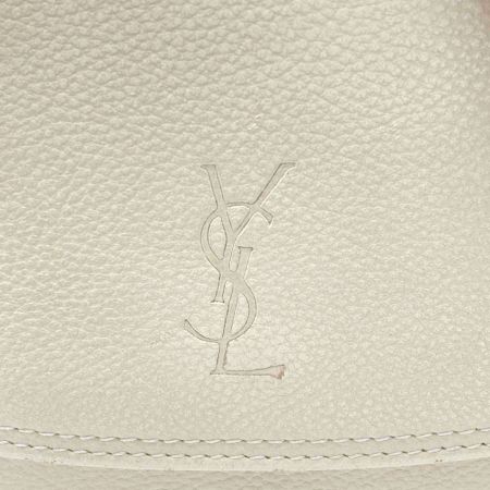  Yves Saint Laurent イブサンローラン YSL ロゴ ショルダーバッグ 623-28071 アイボリー ヴィンテージ 布袋有