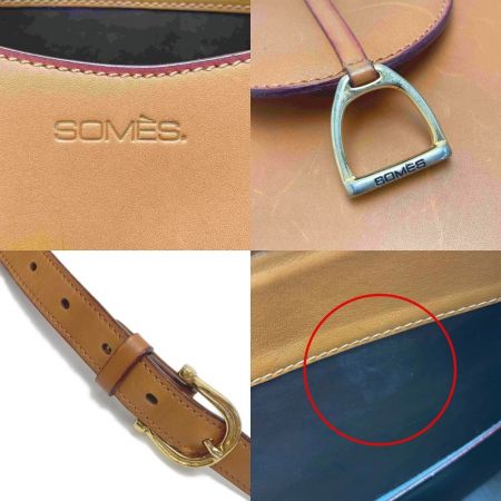  Somes Saddle ソメスサドル ドレッサージュ サドルショルダーM DR-51 キャメル ショルダーバッグ