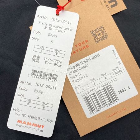  MAMMUT マムート Hiking WB Hooded Jacket AF ジャケット M メンズ 1012-00511 ブラック