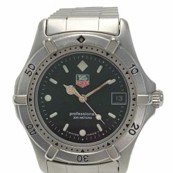 ☆☆ TAG HEUER タグホイヤー プロフェッショナル 200M デイト 962.013F ブラック クォーツ ボーイズ 腕時計 Bランク