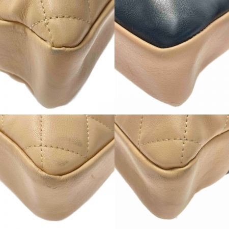  CHANEL シャネル ココマーク カンボンライン ショルダーバッグ A25179 ベージュ ラージポシェット