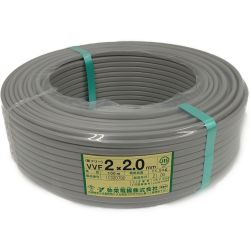 ☆☆ 弥栄電線株式会社 弥栄電線株式会社《 鉛フリー VVFケーブル 平形 》100m巻 / 灰色 / VVF2×2.0 / 004 Nランク