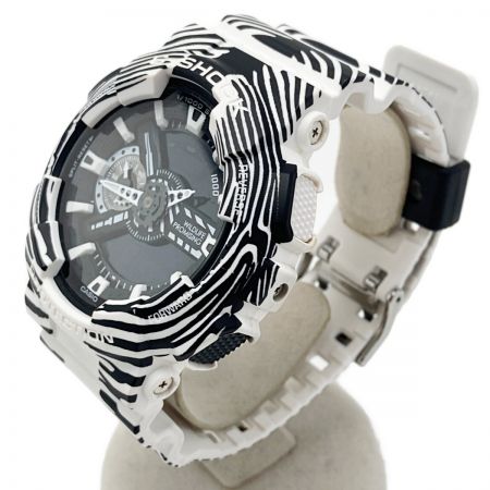  CASIO カシオ G-SHOCK  WILDLIFE PROMISINGコラボモデル GA-110WLP-7AJR 白×黒 クォーツ 腕時計