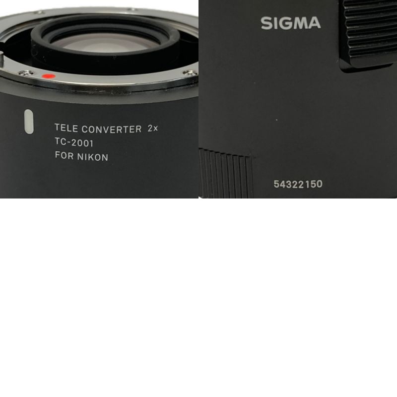 中古】 SIGMA シグマ TELE CONVERTER 2× テレコンバーター TC-2001 ...