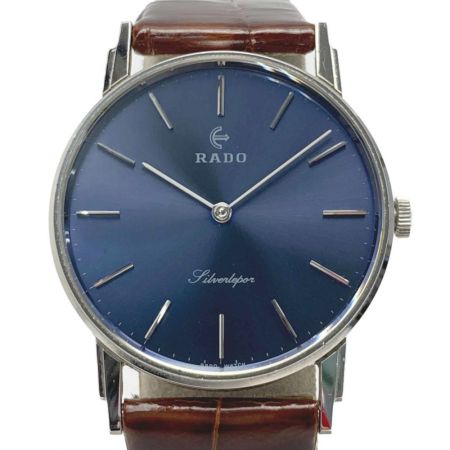  RADO ラドー Silverlepor シルバーレポール ネイビー 手巻き メンズ 腕時計