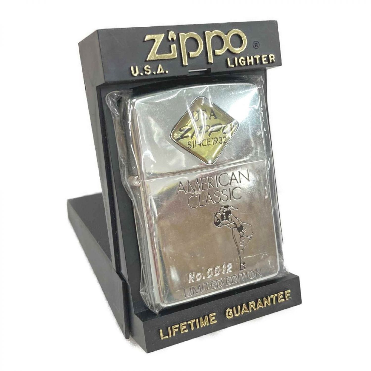 中古】 ZIPPO ジッポ ライター WINDY AMERICAN CLASSIC 樹脂 1996年製