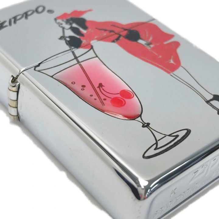 ZIPPO ジッポ ライター WINDY チェリーカクテル 樹脂 1997年製 ウィンディ ケース有｜中古｜なんでもリサイクルビッグバン